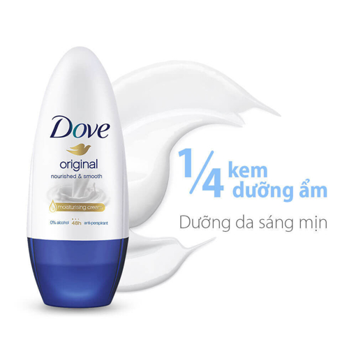 Ảnh của Lăn Khử Mùi Dove Original Nourished & Smooth Dưỡng Da Sáng Mịn Hương Dịu Nhẹ 40ml