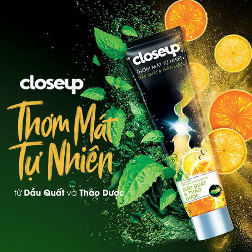 Ảnh của Kem đánh răng Closeup Thơm Mát Tự Nhiên Dầu Quất & Thảo Dược 230g