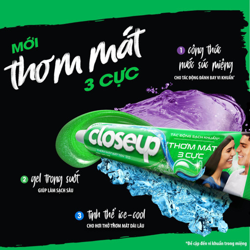 Picture of Kem đánh răng Closeup Thơm mát Bất Tận Bạc Hà The Mát 230g