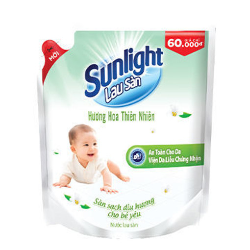 Ảnh của Nước Lau Sàn Sunlight Hương Hoa Thiên Nhiên Túi 2.6kg