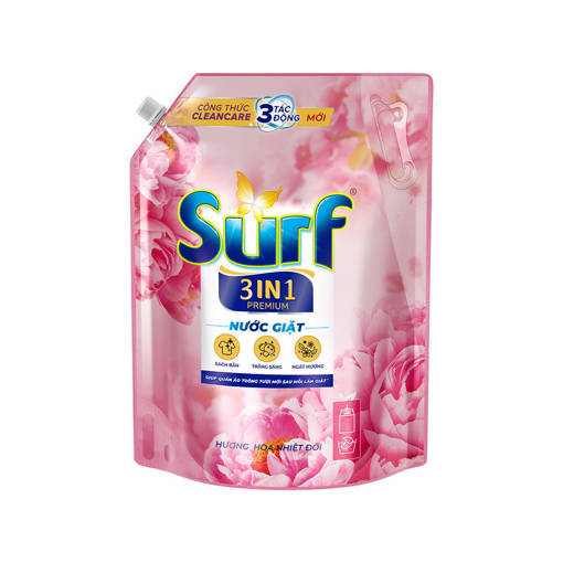 Ảnh của Nước giặt Surf Hương hoa Nhiệt đới 3 trong 1 túi 3.5kg