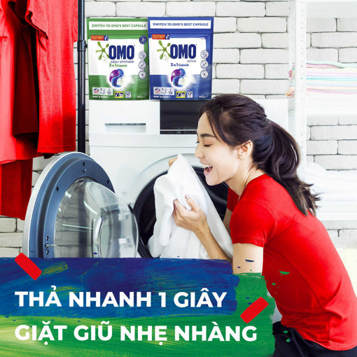 Ảnh của Viên Giặt Tiện Lợi OMO Công Nghệ Anh Quốc - 17 Viên/túi- Khử Mùi