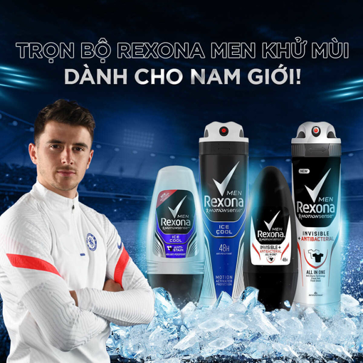 Ảnh của [Mua 1 tặng 1 - tối đa 10 SP/ĐH] Xịt khử mùi Nam Rexona Men Invisible & Antibacterial 150ml