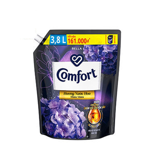 Ảnh của Nước xả vải Comfort Hương nước hoa thiên nhiên Bella túi 3.8l