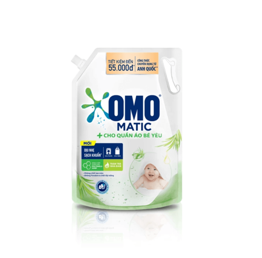 Ảnh của Nước giặt OMO Matic cho Quần áo Bé yêu Túi 3.6kg