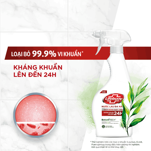 Picture of Nước Lau Đa Năng Lifebuoy BotaniTECH 500ml - Kháng Khuẩn Đến 24h - An Toàn Với Da