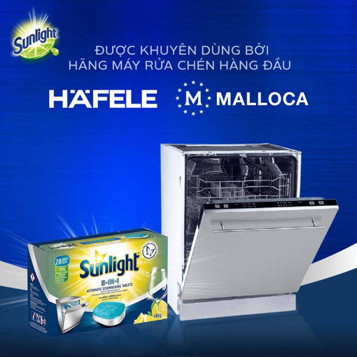 Picture of Viên Rửa Chén Bát Sunlight 5 Trong 1 Dành Cho Máy Rửa Chén (28V/Hộp)