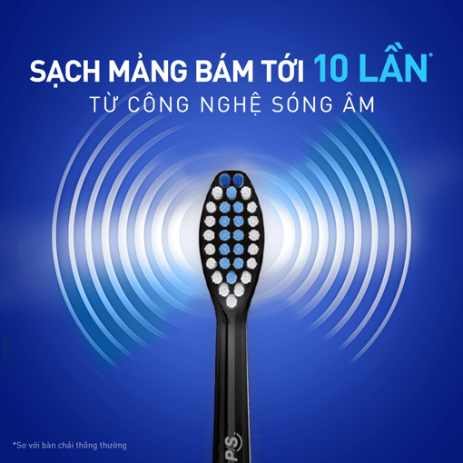 Picture of Bàn Chải Điện P/S S100 PRO - Công Nghệ Sóng Âm, Chải Sạch Mảng Bám Tới 10X -  Đen nhám