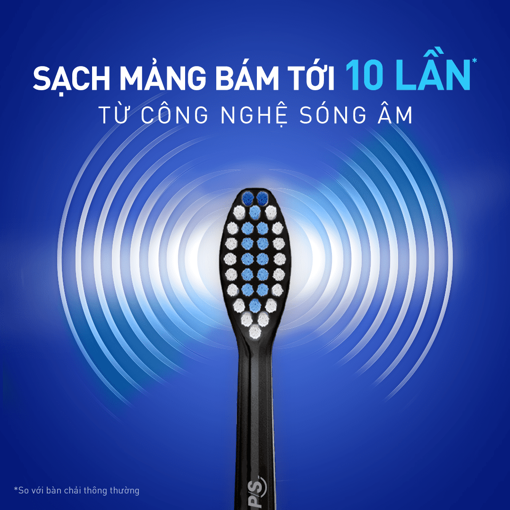 Ảnh của Bàn Chải Điện P/S S100 PRO - Công Nghệ Sóng Âm, Chải Sạch Mảng Bám Tới 10X -  Đen nhám