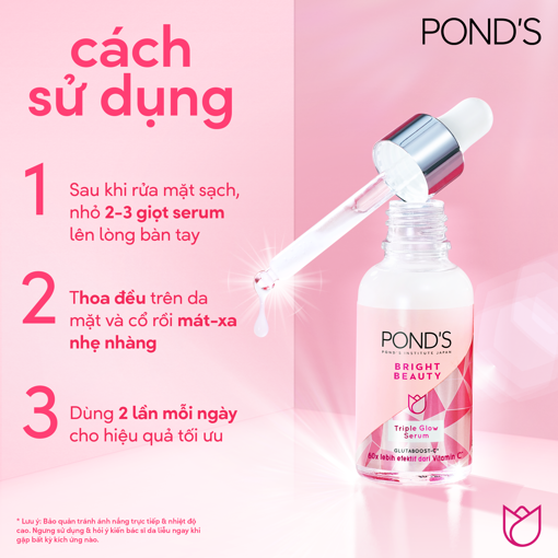 Ảnh của Serum Pond's dưỡng sáng mờ thâm 3D Glow 30g