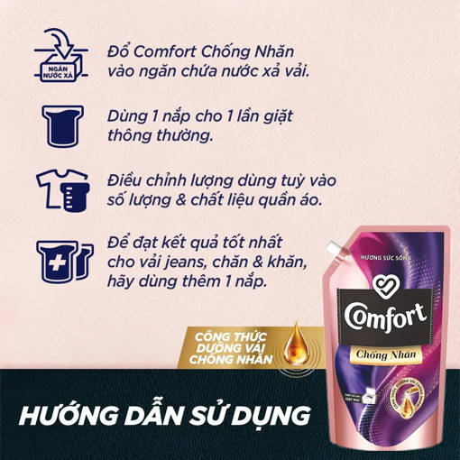 Picture of Nước xả vải Comfort Chống Nhăn Hương Sức Sống túi 2.7l
