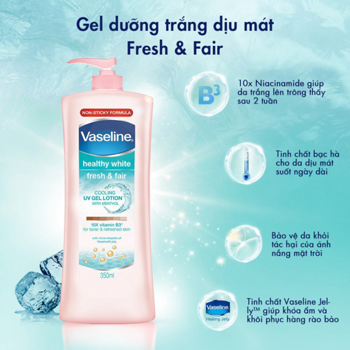 Ảnh của Sữa Dưỡng thể Dịu mát Trắng da Vaseline Fresh & Fair 350ml