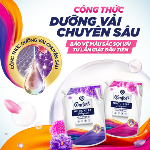 Ảnh của Nước giặt Comfort Dưỡng vải hương Thanh lịch túi 3.6kg