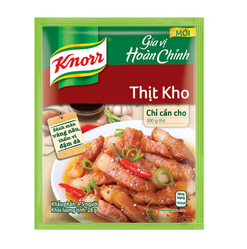 Ảnh của Dây 6 Gói Knorr Gia vị hoàn chỉnh Thịt Kho 28g
