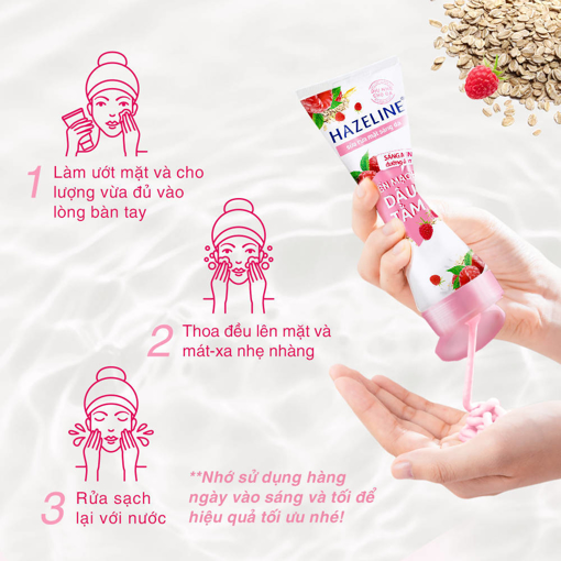 Picture of Sữa rửa mặt Hazeline Yến Mạch và Dâu Tằm 100g