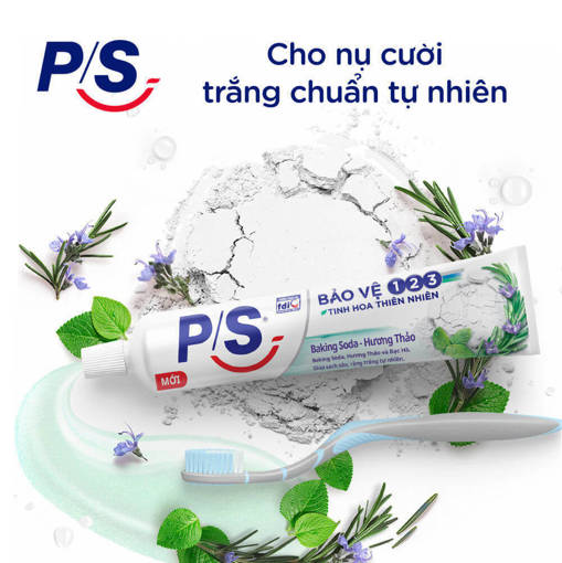 Ảnh của Kem đánh răng P/S Bảo Vệ Baking Soda Hương Thảo 230g