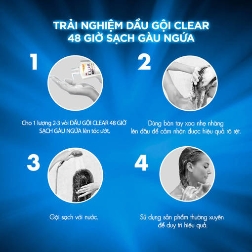 Ảnh của Clear Dầu Gội 48 giờ Sạch Gàu Ngứa 630g