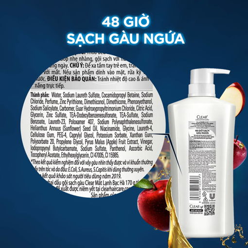 Ảnh của Dầu gội Clear 48H Sạch Gàu Ngứa 880g