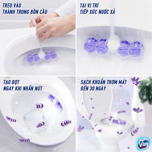 Picture of Túi 5 Viên Tẩy Bồn Cầu Vim Hương Oải Hương