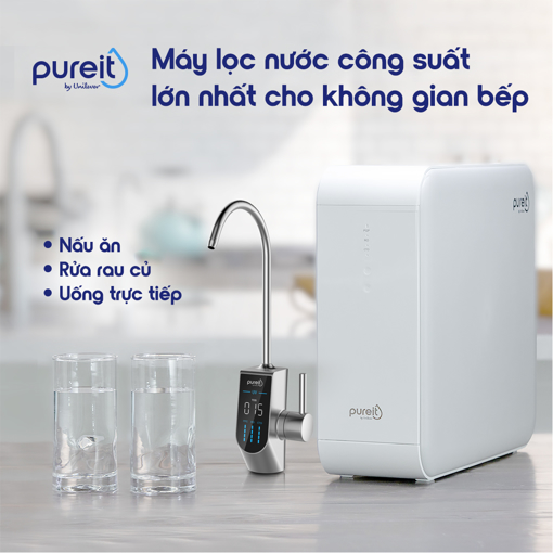 Ảnh của MÁY LỌC NƯỚC PUREIT DELICA ÂM TỦ BẾP CÔNG SUẤT LÕI RO CỰC ĐẠI (UR5840)