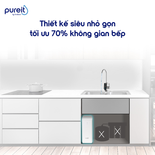 Picture of MÁY LỌC NƯỚC PUREIT DELICA ÂM TỦ BẾP CÔNG SUẤT LÕI RO CỰC ĐẠI (UR5840)