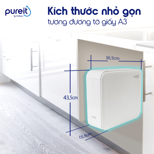 Picture of MÁY LỌC NƯỚC PUREIT DELICA ÂM TỦ BẾP CÔNG SUẤT LÕI RO CỰC ĐẠI (UR5840)