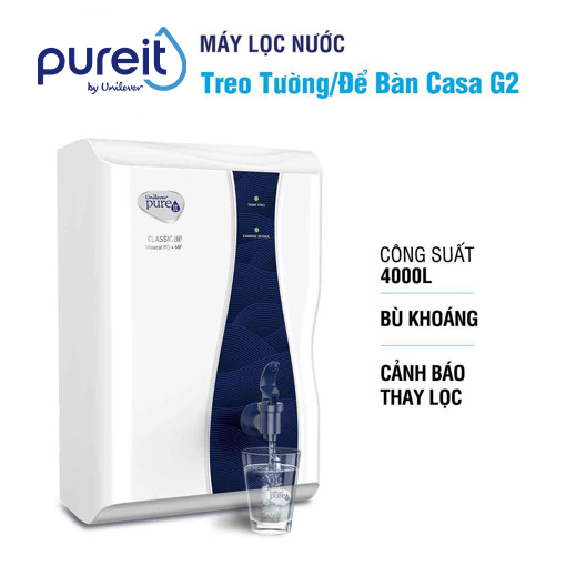 Ảnh của MÁY LỌC NƯỚC PUREIT CASA G2 TREO TƯỜNG/ĐỂ BÀN