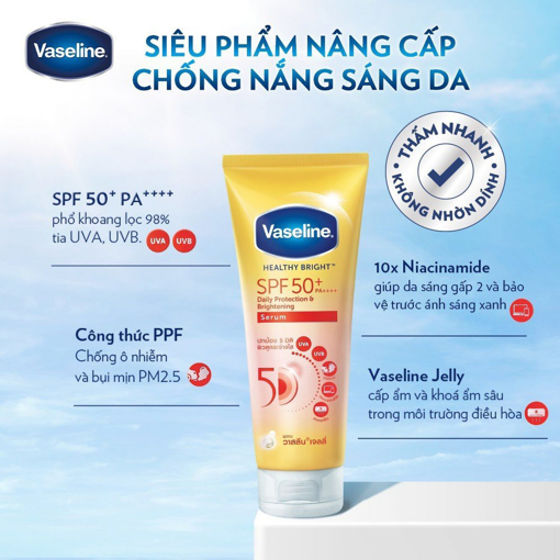 Ảnh của Tinh chất dưỡng thể Vaseline Sáng khoẻ da Chống nắng SPF50 300ml