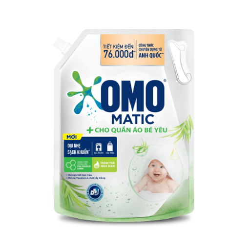 Picture of Nước giặt OMO Matic cho Quần áo Bé yêu túi 2.9kg