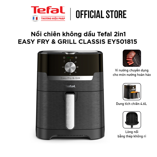 Picture of Nồi chiên không dầu Tefal 2in1 Easy Fry & Grill Classis EY501815