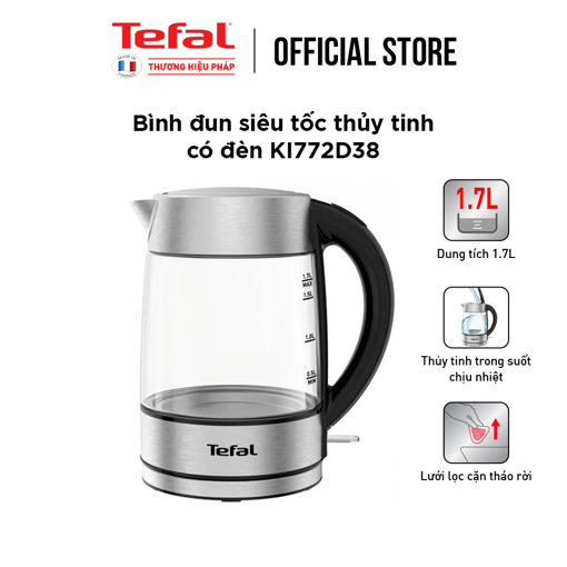 Picture of Bình đun siêu tốc Tefal KI772D38 - thủy tinh - 2400W