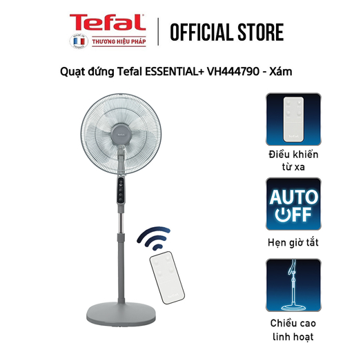 Ảnh của Quạt đứng Tefal - VH444790 - Xám (QUẠT ESSENTIAL+, REMOTE, 55W)