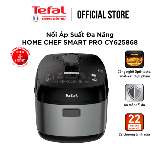 Picture of Nồi áp suất Tefal Smart Pro Multicooker CY625868 - 1000W