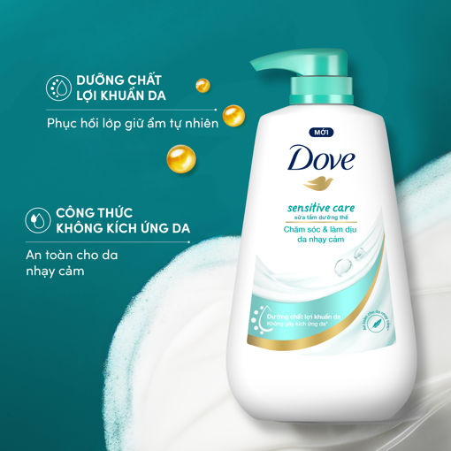 Picture of [Tặng khăn] Sữa tắm Dove Chăm sóc da Nhạy cảm 500g