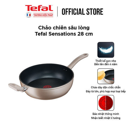 Ảnh của Chảo chiên sâu lòng Tefal Sensations 28cm