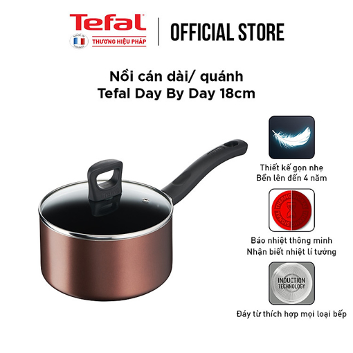 Ảnh của Nồi cán dài/quánh Tefal Day By Day 18cm
