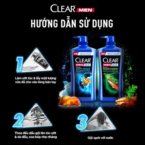 Picture of Dầu gội CLEAR MEN Perfume Warm Forest 600g