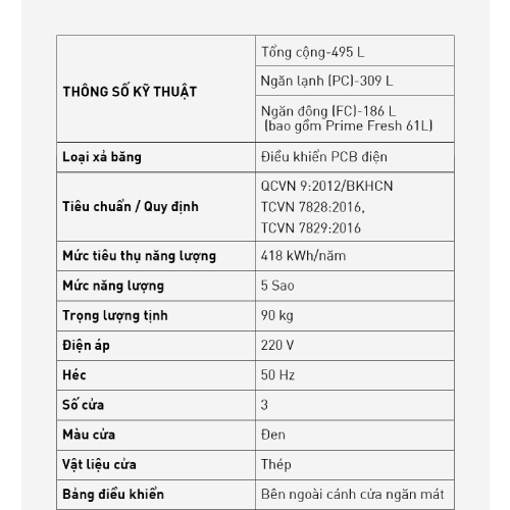 Picture of Tủ lạnh Panasonic cao cấp 3 cánh 500l - NR-CW530HVK9