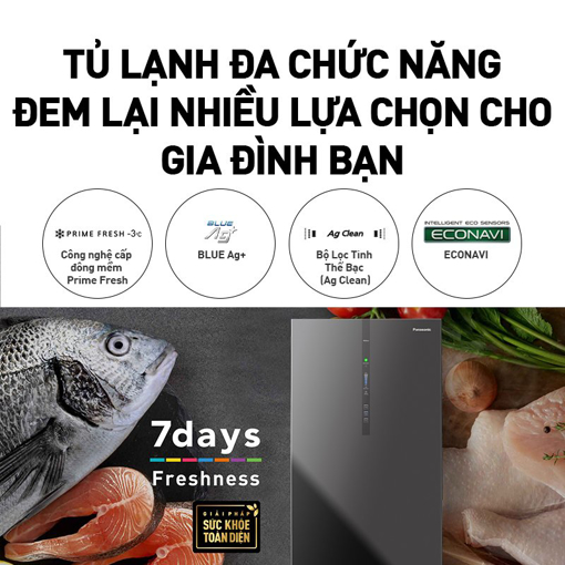 Picture of Tủ lạnh Panasonic 420l - NR-BX471WGM9