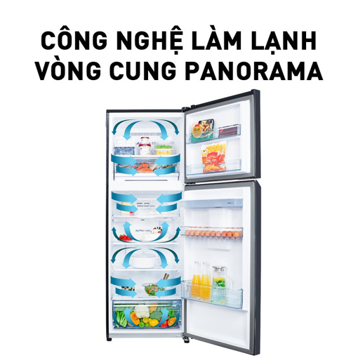 Picture of Tủ lạnh Panasonic hai cánh mặt thép, ngăn đá trên, diệt khuẩn, tiết kiệm điện - NR-BA190PUS9