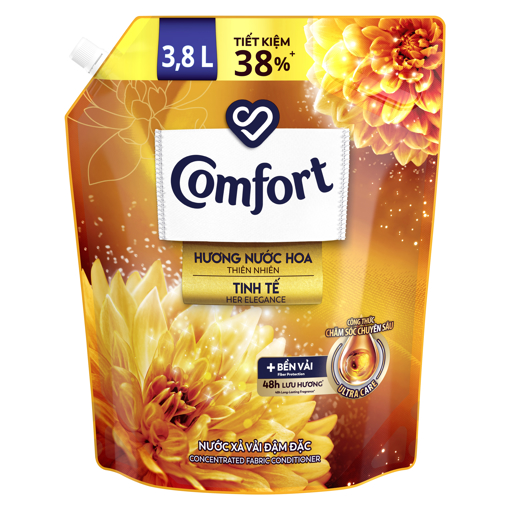 Ảnh của Nước xả vải Comfort Hương nước hoa thiên nhiên Sophia túi 3.8l