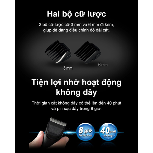 Picture of Tông đơ cắt tóc & cạo râu Panasonic- ER-GP21-K751