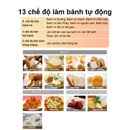 Picture of Máy làm bánh mỳ Panasonic - SD-P104WRA