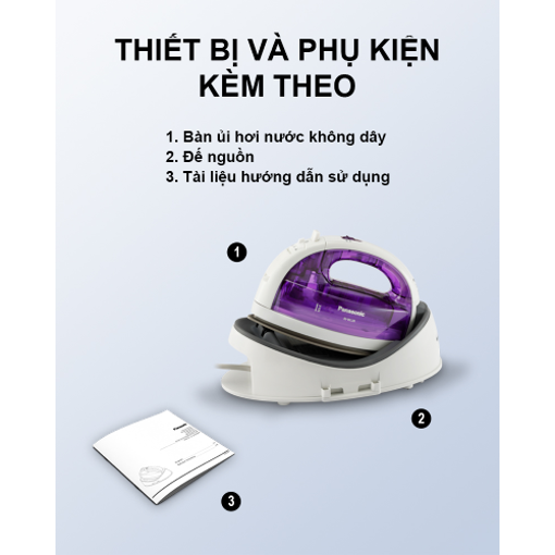 Picture of Bàn ủi hơi nước không dây Panasonic NI-WL30VRA