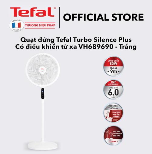 Picture of Quạt đứng có điều khiển từ xa Tefal Turbo Silence Plus VH689690