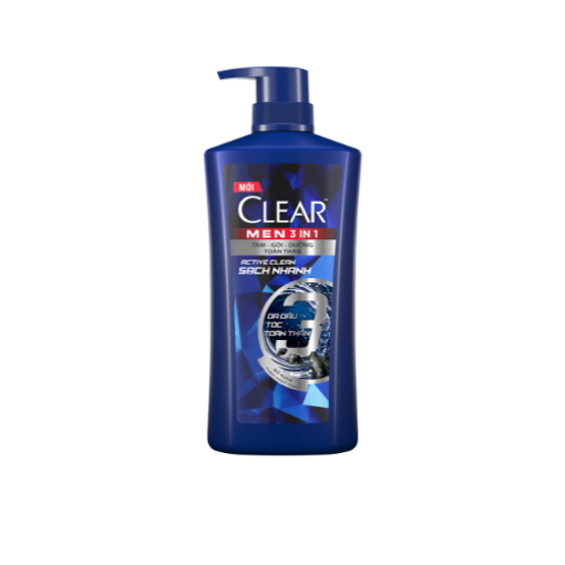 Picture of Dầu tắm gội Clear Men 3 Trong 1 Active Clean 630g