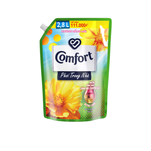 Picture of Nước xả làm mềm vải Comfort chăm sóc chuyên sâu phơi trong nhà Hương nắng mới túi 2.8l