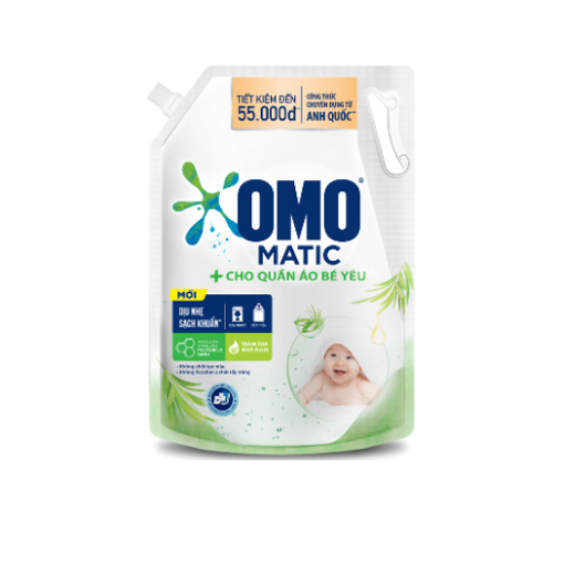 Picture of Nước giặt OMO Matic cho Quần áo Bé yêu túi 2.8kg