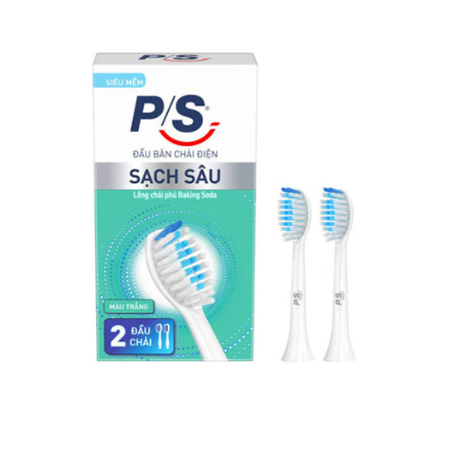 Picture of Bộ 2 đầu bàn chải điện P/S S100 Pro - Sạch Sâu Màu Trắng