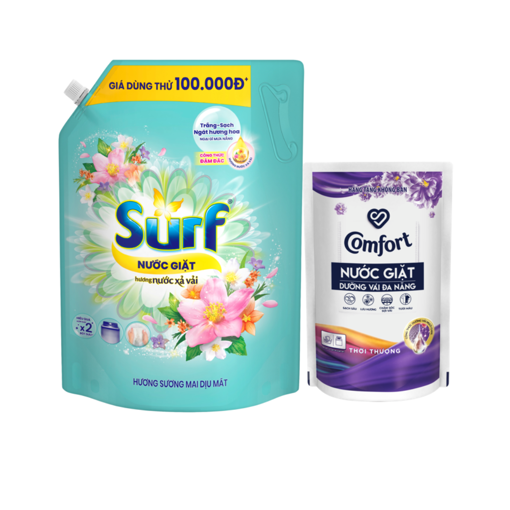 Picture of [Tặng Nước giặt 350g] Nước giặt Surf hương Sương mai dịu mát 2.9kg